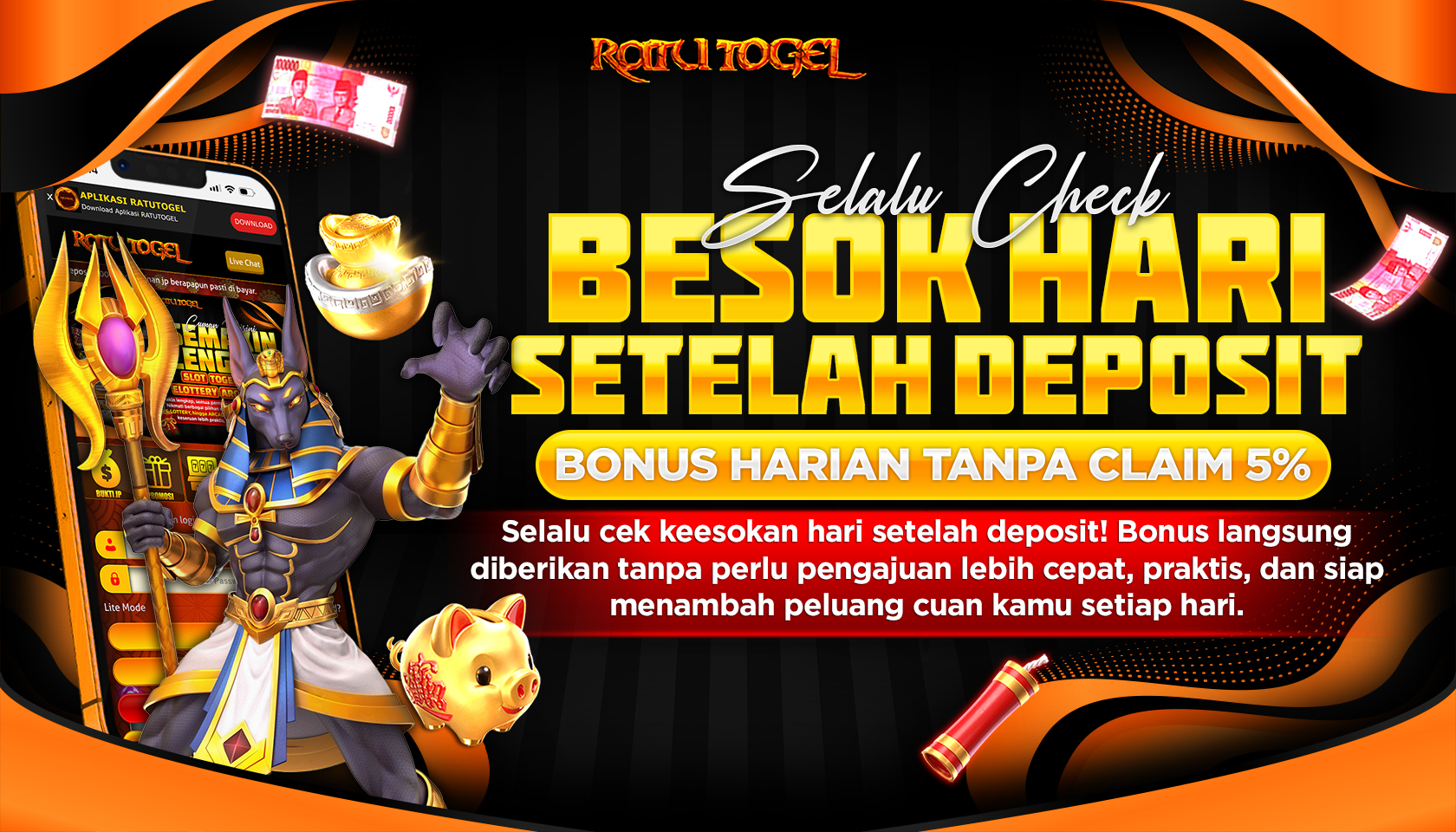 Bonus Harian Tanpa Claim 5%